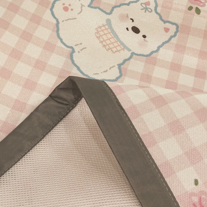 91家纺网 家纺一手货源 找家纺 慕澄家纺 2025新款小清新萌宠系列碳光冰丝凉席 西高地