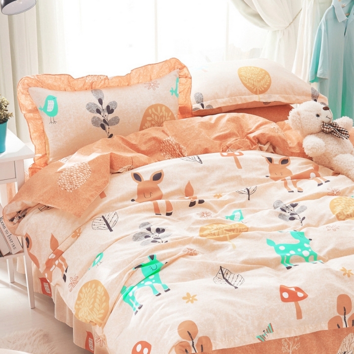 91家纺网 家纺一手货源 找家纺 （总）爱妮玖玖2025新款床裙信封枕四件套