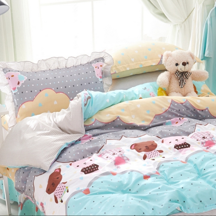 91家纺网 家纺一手货源 找家纺 （总）爱妮玖玖2025新款床裙信封枕四件套