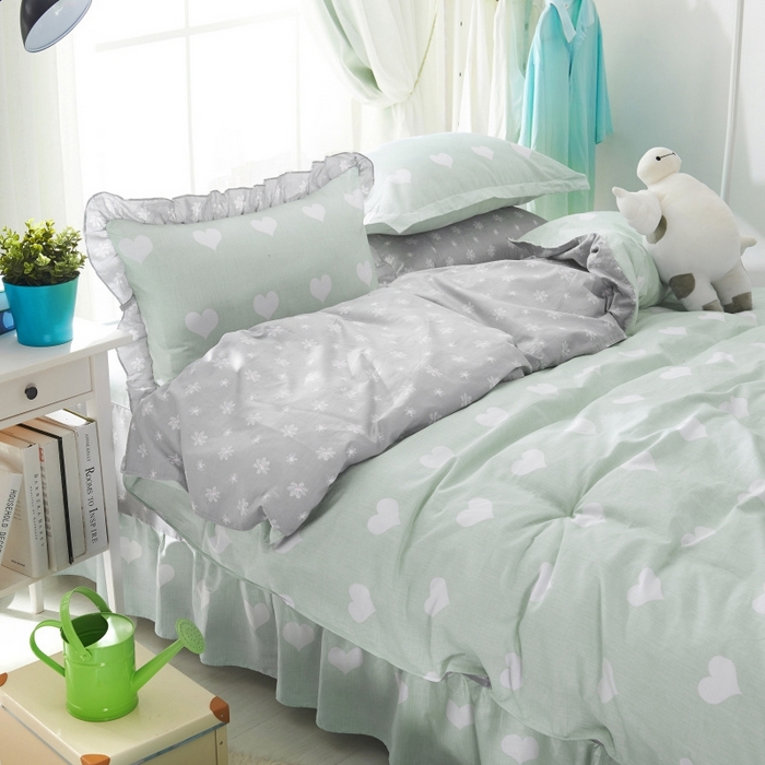 91家纺网 家纺一手货源 找家纺 （总）爱妮玖玖2025新款床裙信封枕四件套