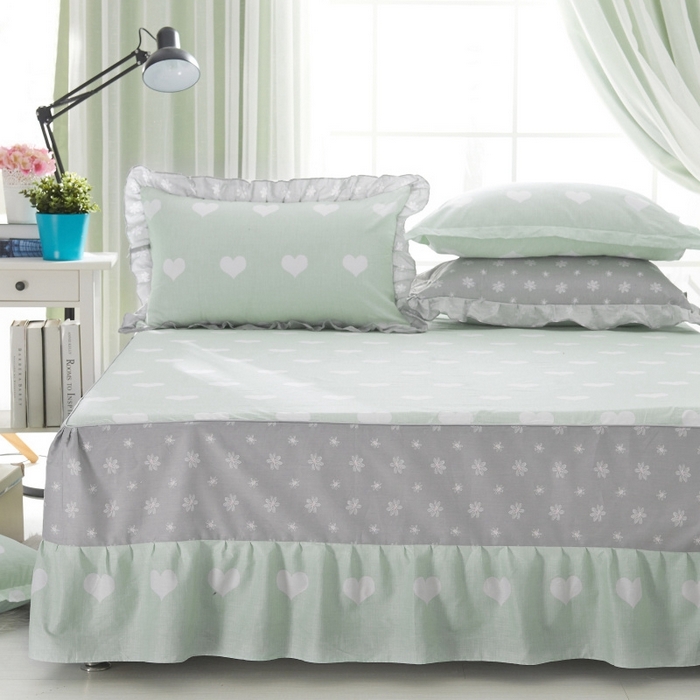 91家纺网 家纺一手货源 找家纺 （总）爱妮玖玖2025新款床裙信封枕四件套