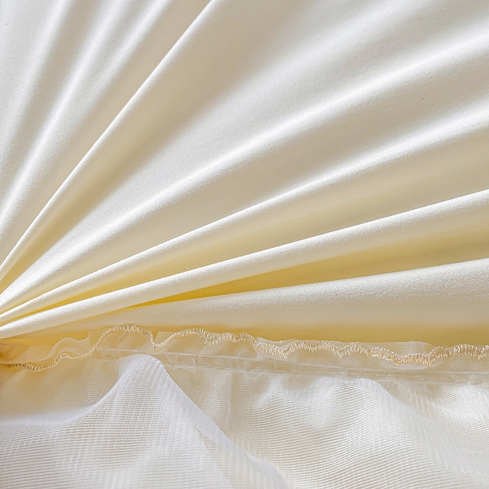 91家纺网 家纺一手货源 找家纺 （总）富宁2025新款水洗亲肤棉雪纺蕾丝刺绣床裙床笠三件套四件套