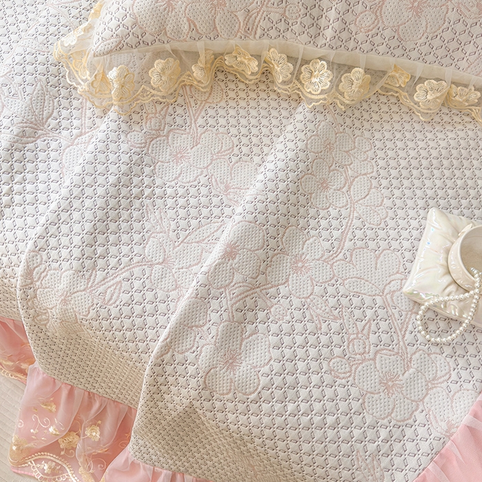 91家纺网 家纺一手货源 找家纺 （总）网红馆（ck家纺） 2025新款PE冰席床盖三件套