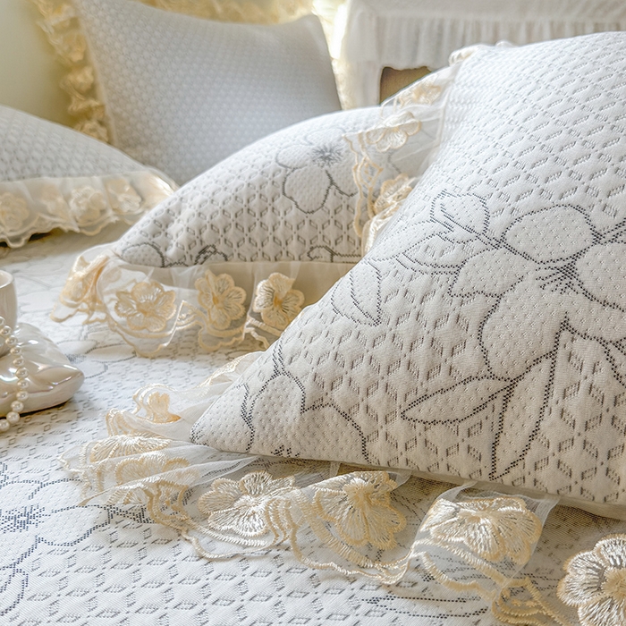 91家纺网 家纺一手货源 找家纺 网红馆（ck家纺） 2025新款PE冰席床盖三件套 灰