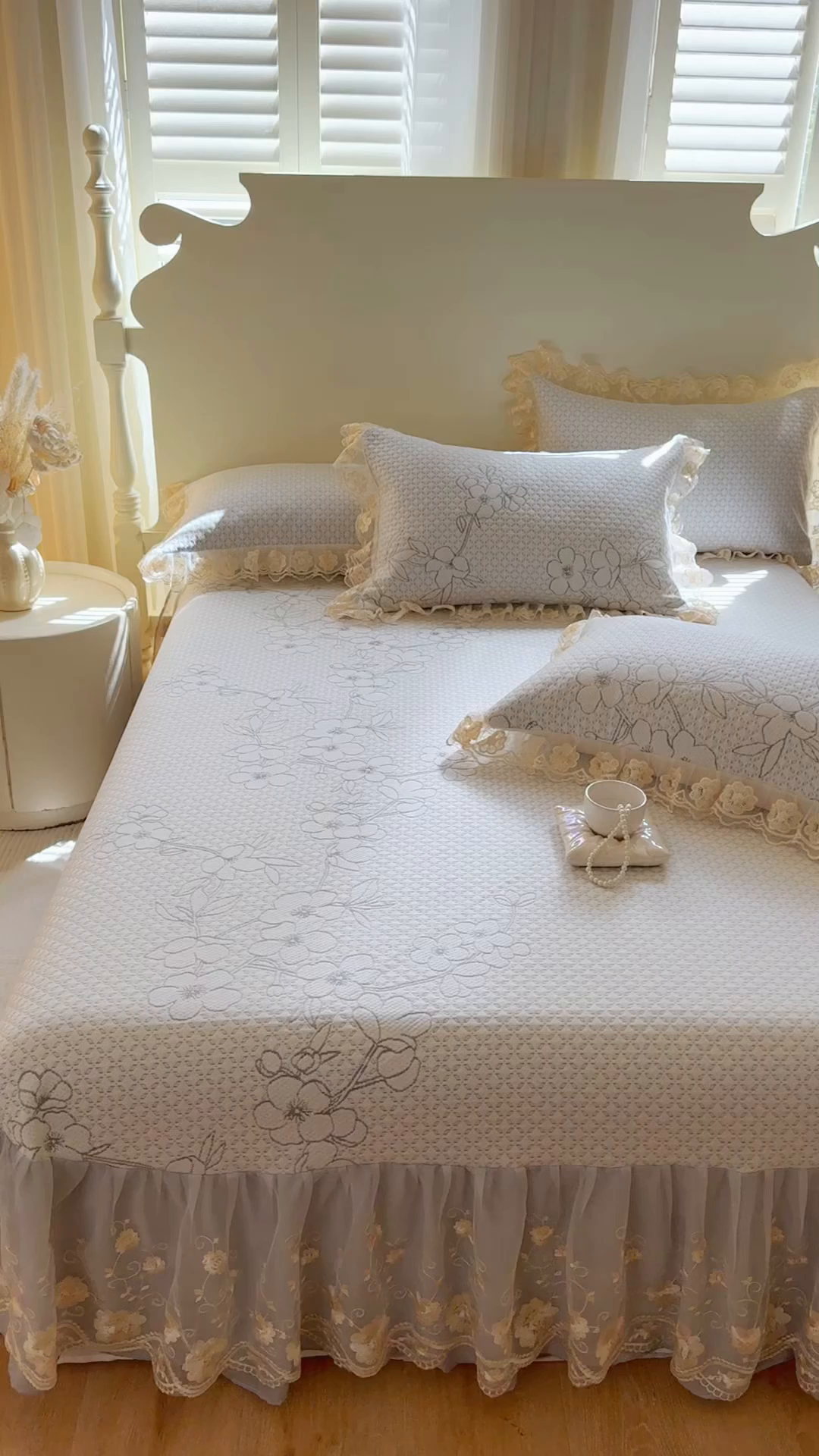 91家纺网 家纺一手货源 找家纺 网红馆（ck家纺） 2025新款PE冰席床盖三件套 灰