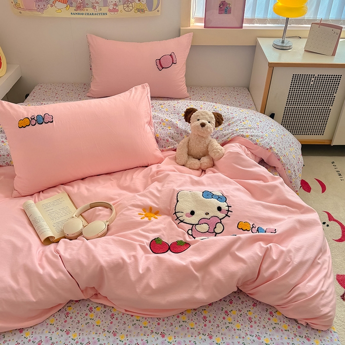 91家纺网 家纺一手货源 找家纺 （总）沃朴家居 2025春夏新款亲肤水洗棉毛巾绣四件套