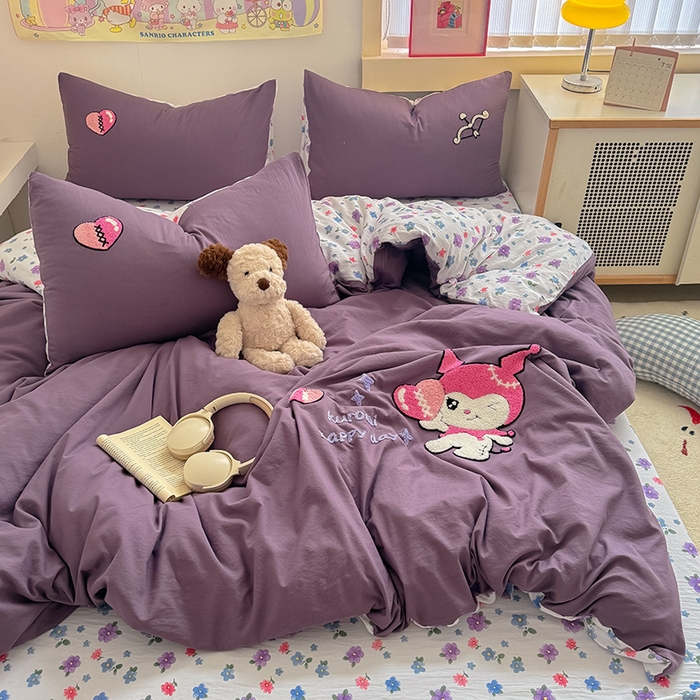 91家纺网 家纺一手货源 找家纺 （总）沃朴家居 2025春夏新款亲肤水洗棉毛巾绣四件套