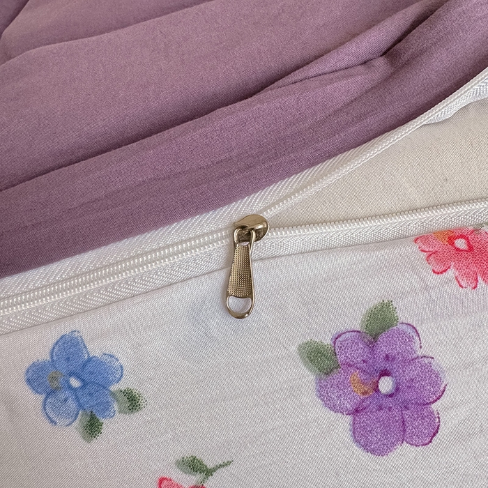 91家纺网 家纺一手货源 找家纺 沃朴家居 2025春夏新款亲肤水洗棉毛巾绣四件套 酷洛米