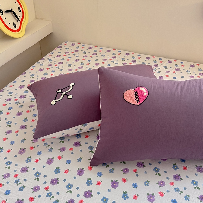 91家纺网 家纺一手货源 找家纺 沃朴家居 2025春夏新款亲肤水洗棉毛巾绣四件套 酷洛米