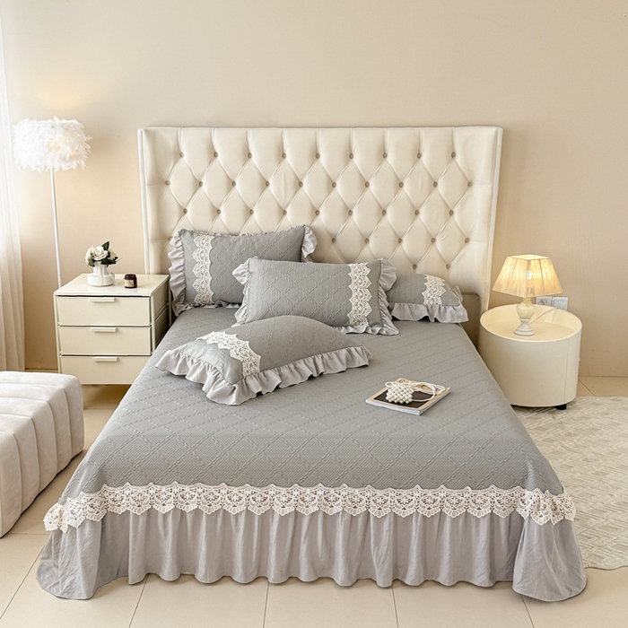 91家纺网 家纺一手货源 找家纺 （总）米可 2025新款PE凉豆豆米拉系列凉席夏被三件套