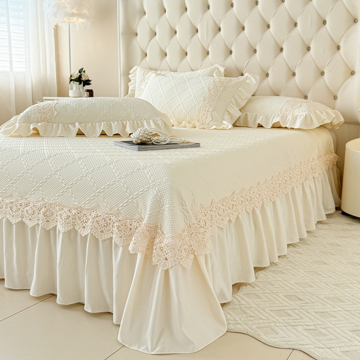 91家纺网 家纺一手货源 找家纺 （总）米可 2025新款PE凉豆豆米拉系列凉席夏被三件套