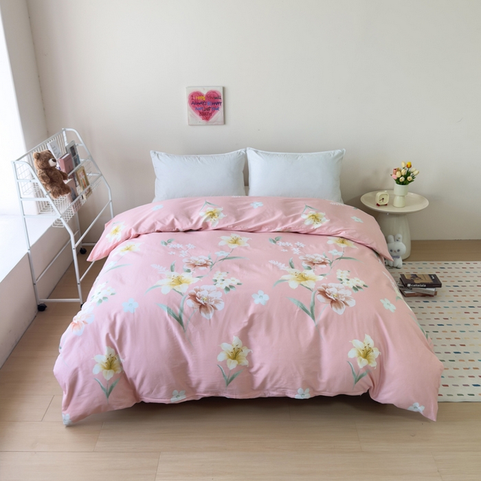 91家纺网 家纺一手货源 找家纺 （总）新款12868全棉学生宿舍三件套卡通纯棉四件套