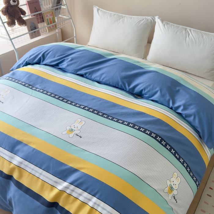 91家纺网 家纺一手货源 找家纺 （总）新款12868全棉学生宿舍三件套卡通纯棉四件套