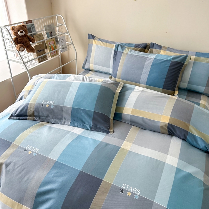 91家纺网 家纺一手货源 找家纺 新款12868全棉学生宿舍三件套卡通纯棉四件套 卡米尔