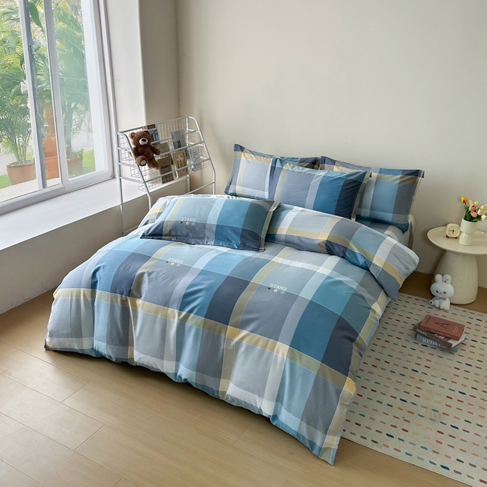 91家纺网 家纺一手货源 找家纺 新款12868全棉学生宿舍三件套卡通纯棉四件套 卡米尔