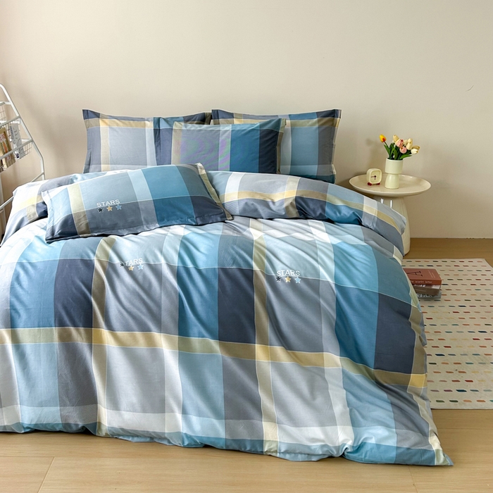 91家纺网 家纺一手货源 找家纺 新款12868全棉学生宿舍三件套卡通纯棉四件套 卡米尔