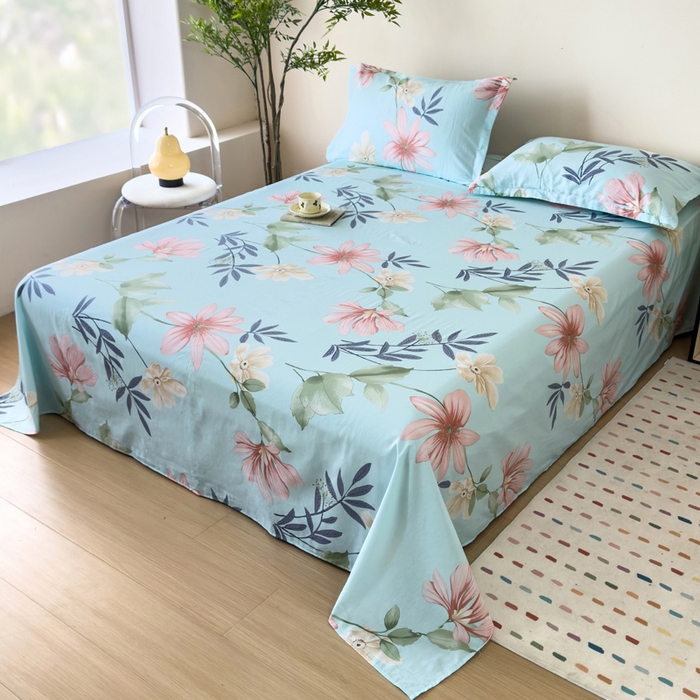 91家纺网 家纺一手货源 找家纺 新款12868全棉学生宿舍三件套卡通纯棉四件套 丽莎