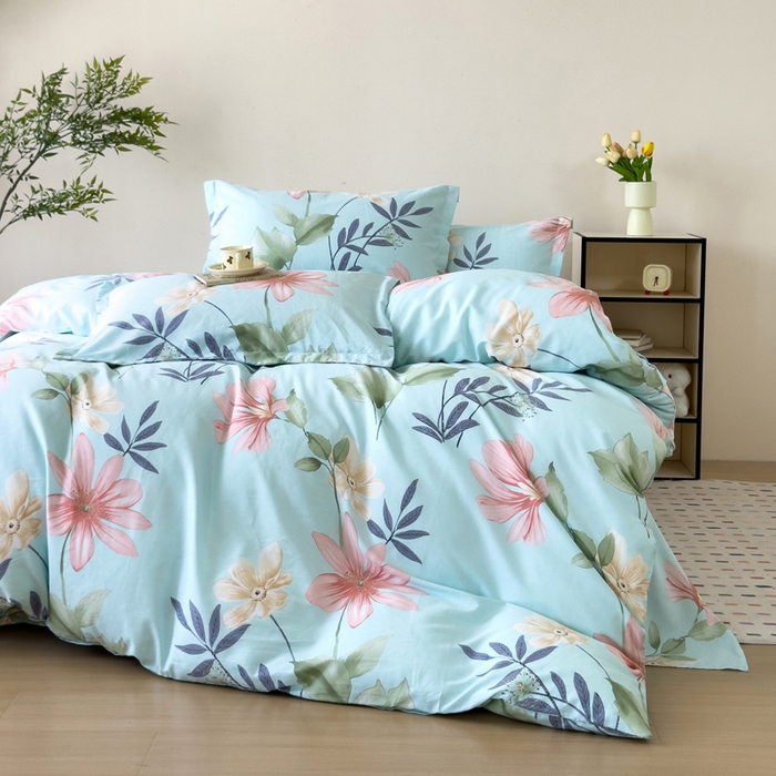 91家纺网 家纺一手货源 找家纺 新款12868全棉学生宿舍三件套卡通纯棉四件套 丽莎