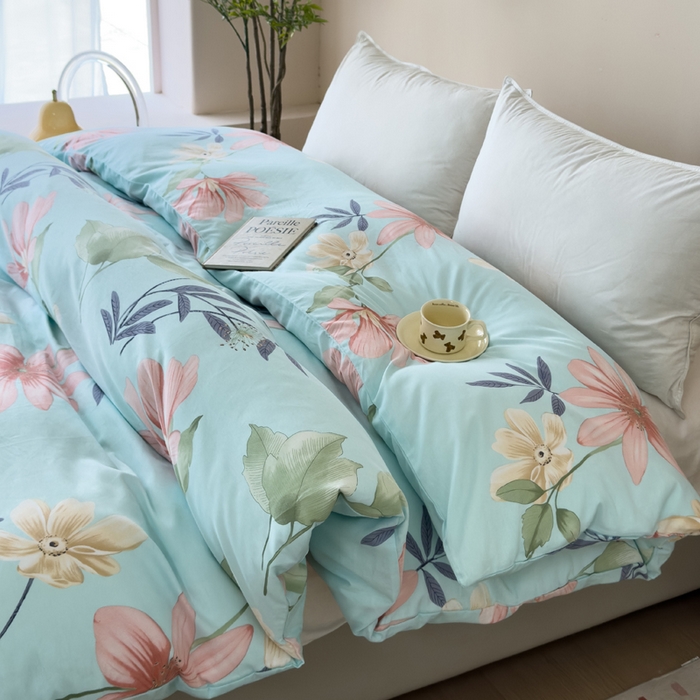 91家纺网 家纺一手货源 找家纺 新款12868全棉学生宿舍三件套卡通纯棉四件套 丽莎