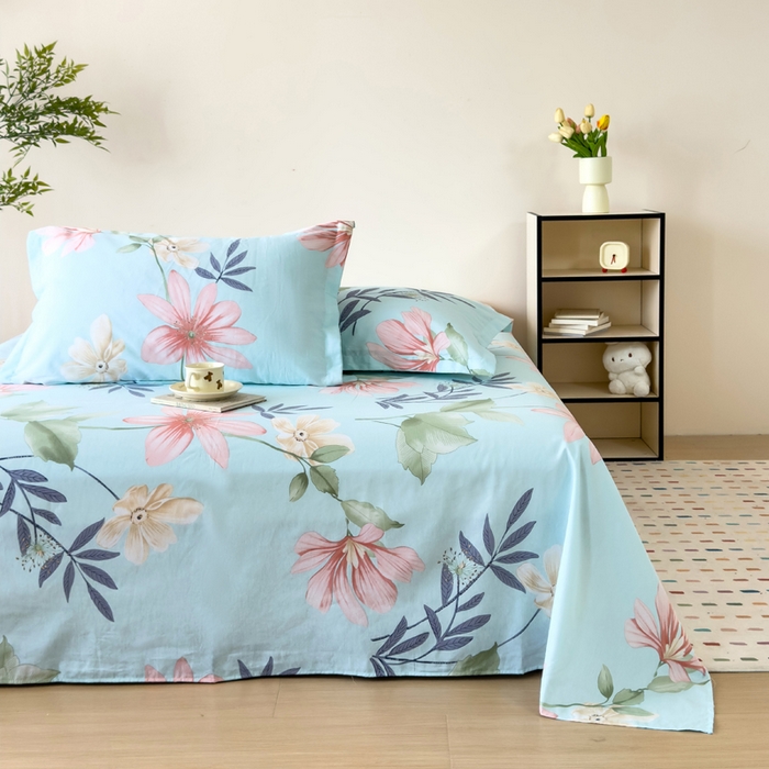 91家纺网 家纺一手货源 找家纺 新款12868全棉学生宿舍三件套卡通纯棉四件套 丽莎