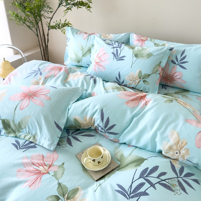 91家纺网 家纺一手货源 找家纺 新款12868全棉学生宿舍三件套卡通纯棉四件套 丽莎