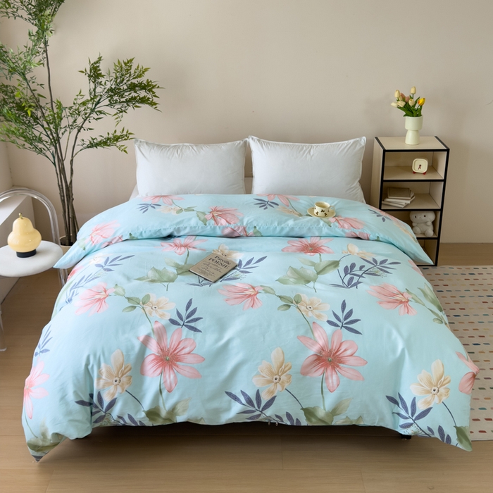 91家纺网 家纺一手货源 找家纺 新款12868全棉学生宿舍三件套卡通纯棉四件套 丽莎