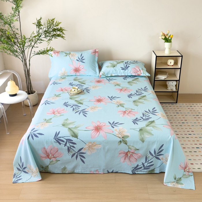 91家纺网 家纺一手货源 找家纺 新款12868全棉学生宿舍三件套卡通纯棉四件套 丽莎