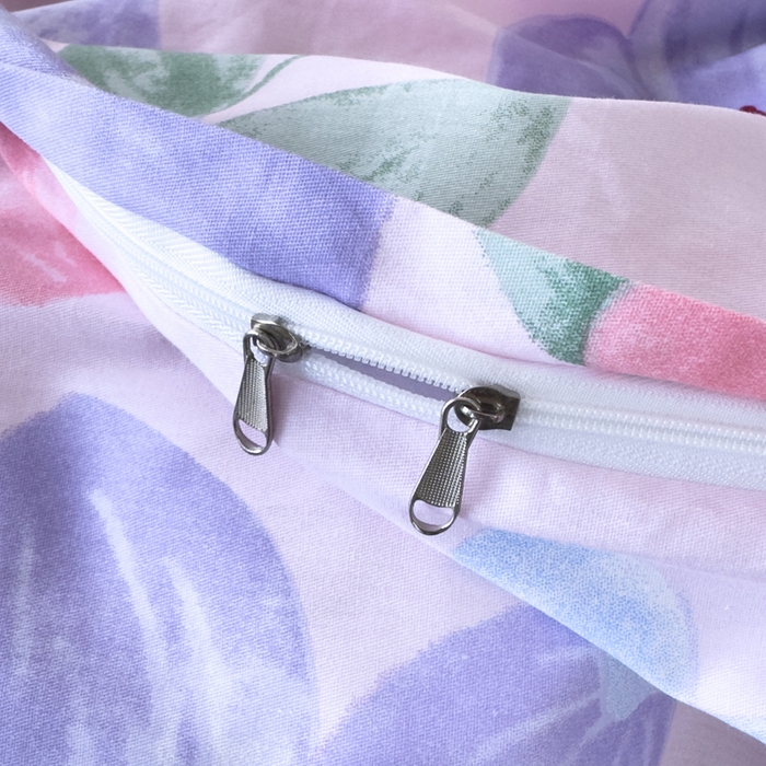 91家纺网 家纺一手货源 找家纺 新款12868全棉学生宿舍三件套卡通纯棉四件套 蔷薇花粉