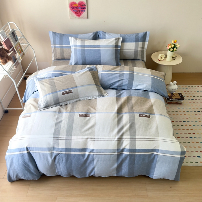 91家纺网 家纺一手货源 找家纺 新款12868全棉学生宿舍三件套卡通纯棉四件套 韶华