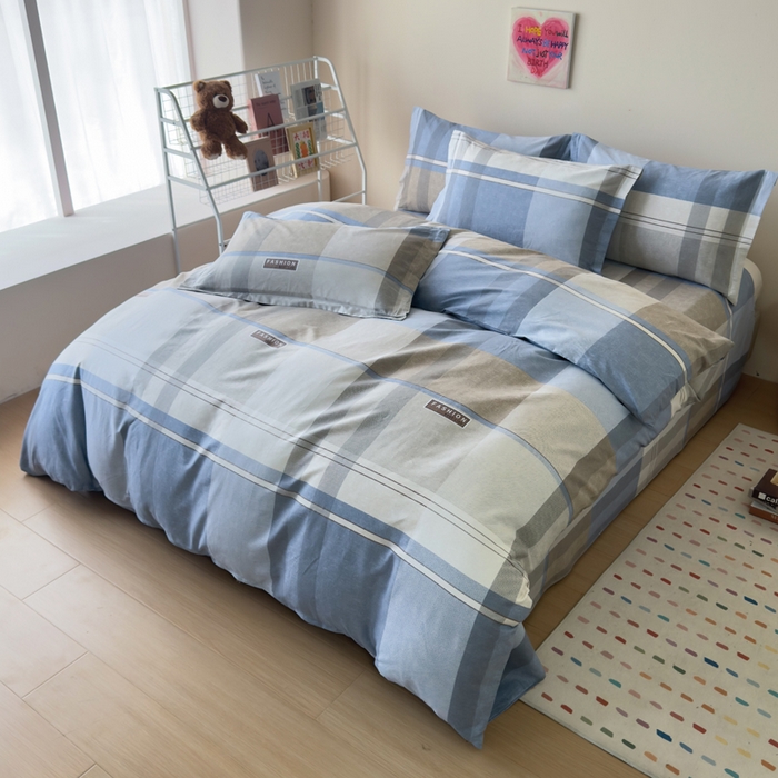 91家纺网 家纺一手货源 找家纺 新款12868全棉学生宿舍三件套卡通纯棉四件套 韶华