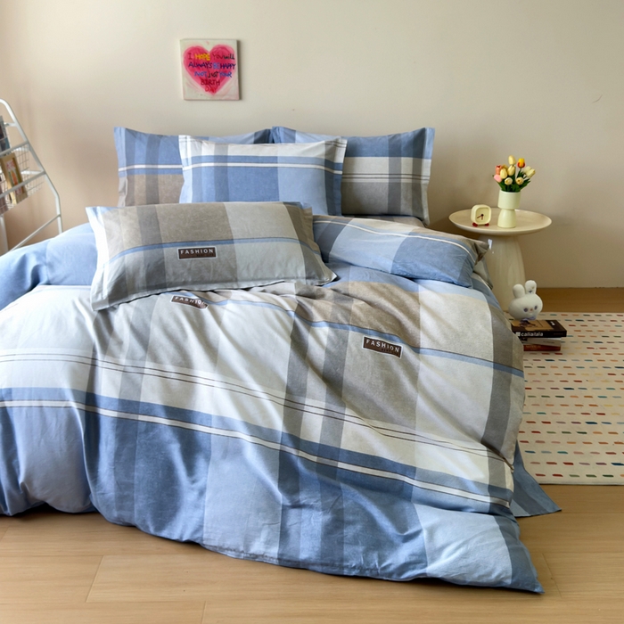 91家纺网 家纺一手货源 找家纺 新款12868全棉学生宿舍三件套卡通纯棉四件套 韶华