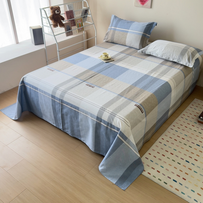 91家纺网 家纺一手货源 找家纺 新款12868全棉学生宿舍三件套卡通纯棉四件套 韶华