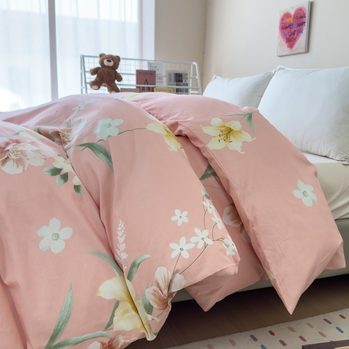 91家纺网 家纺一手货源 找家纺 新款12868全棉学生宿舍三件套卡通纯棉四件套 圣洁