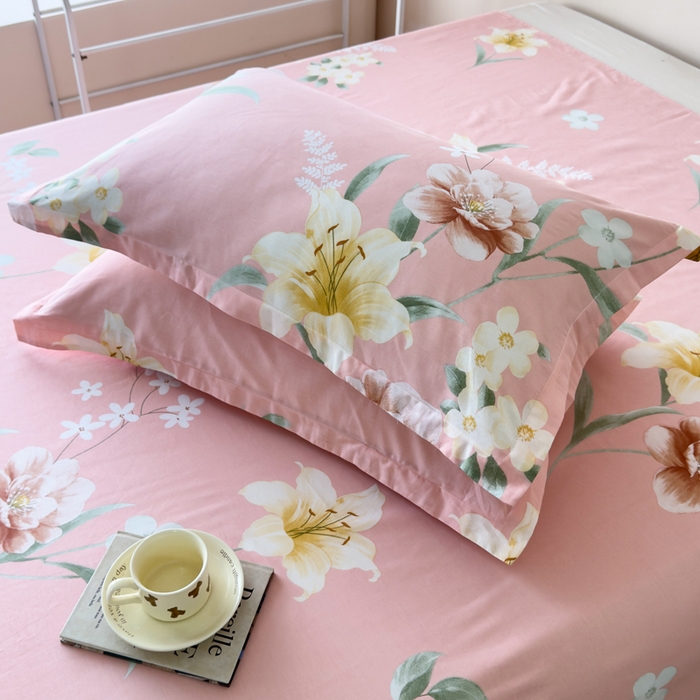 91家纺网 家纺一手货源 找家纺 总雨萝新款12868全棉纯棉枕套30*50cm一只