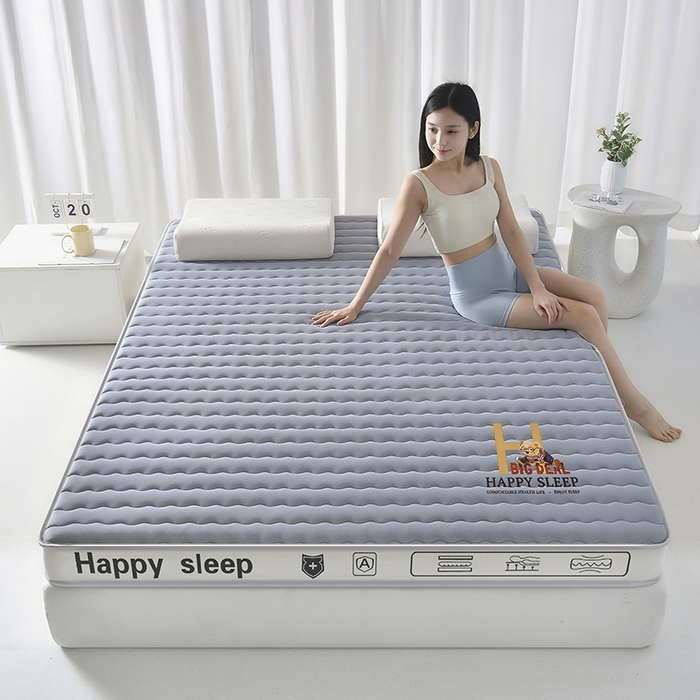 91家纺网 家纺一手货源 找家纺 （总）顺发床垫 2025新款A类牛奶丝乳胶抗压棉床垫