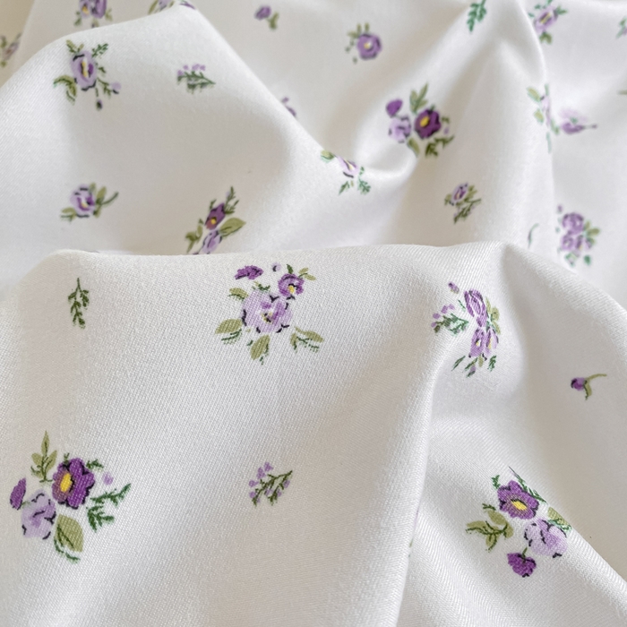 91家纺网 家纺一手货源 找家纺 皇谱家纺 2025新款A类有氧木棉床裙四件套 蓝风铃