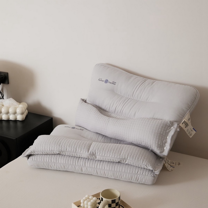 境月枕芯坊 2025新款好搭档二合一枕系列枕头枕芯 灰 48*74cm/只