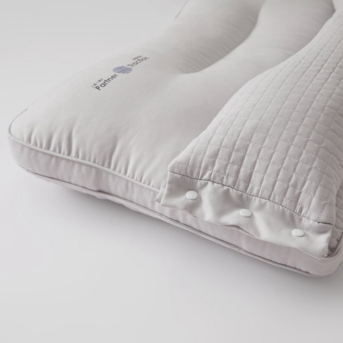 91家纺网 家纺一手货源 找家纺 境月枕芯坊 2025新款好搭档二合一枕系列枕头枕芯 灰 48*74cm/只