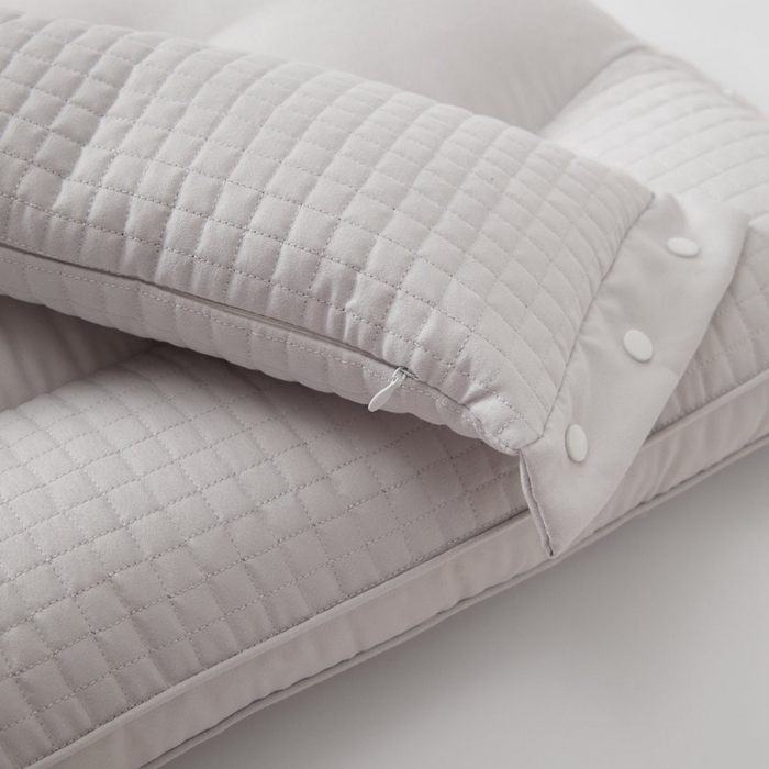 91家纺网 家纺一手货源 找家纺 境月枕芯坊 2025新款好搭档二合一枕系列枕头枕芯 灰 48*74cm/只