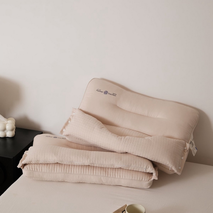 境月枕芯坊 2025新款好搭档二合一枕系列枕头枕芯 咖 48*74cm/只