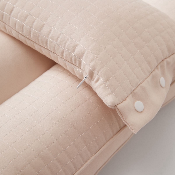 91家纺网 家纺一手货源 找家纺 境月枕芯坊 2025新款好搭档二合一枕系列枕头枕芯 咖 48*74cm/只