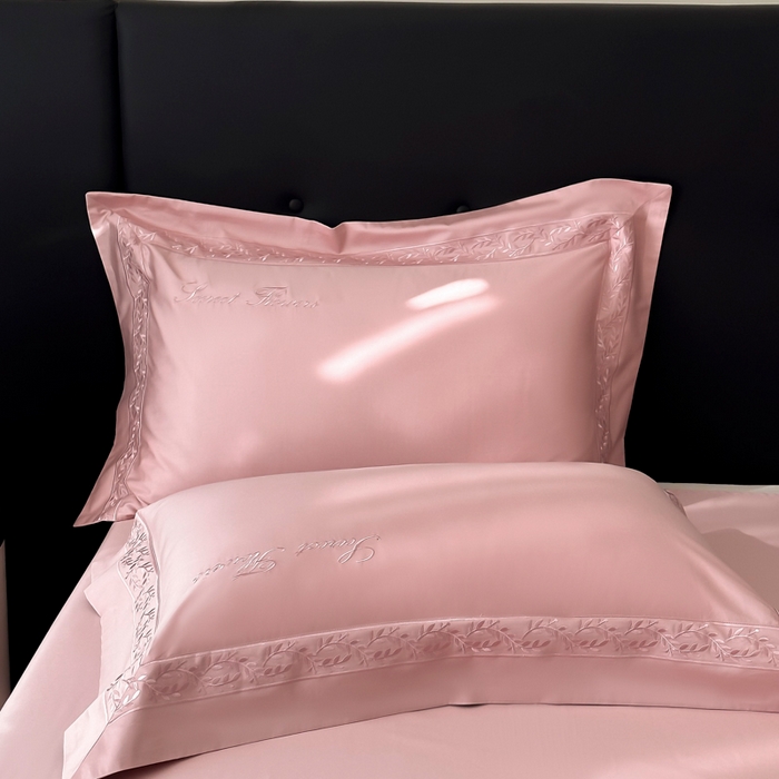 91家纺网 家纺一手货源 找家纺 安妮家居 2025新款全棉纯棉A类麦穗系列四件套 麦穗-豆沙