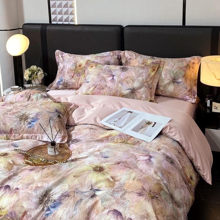 91家纺网 家纺一手货源 找家纺 大麦乐田 2025新款四件套 釉彩