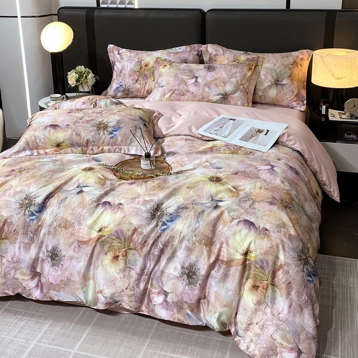 91家纺网 家纺一手货源 找家纺 大麦乐田 2025新款四件套 釉彩