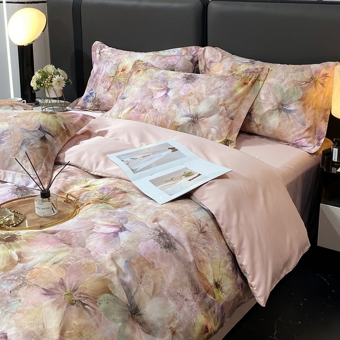 91家纺网 家纺一手货源 找家纺 大麦乐田 2025新款四件套 釉彩