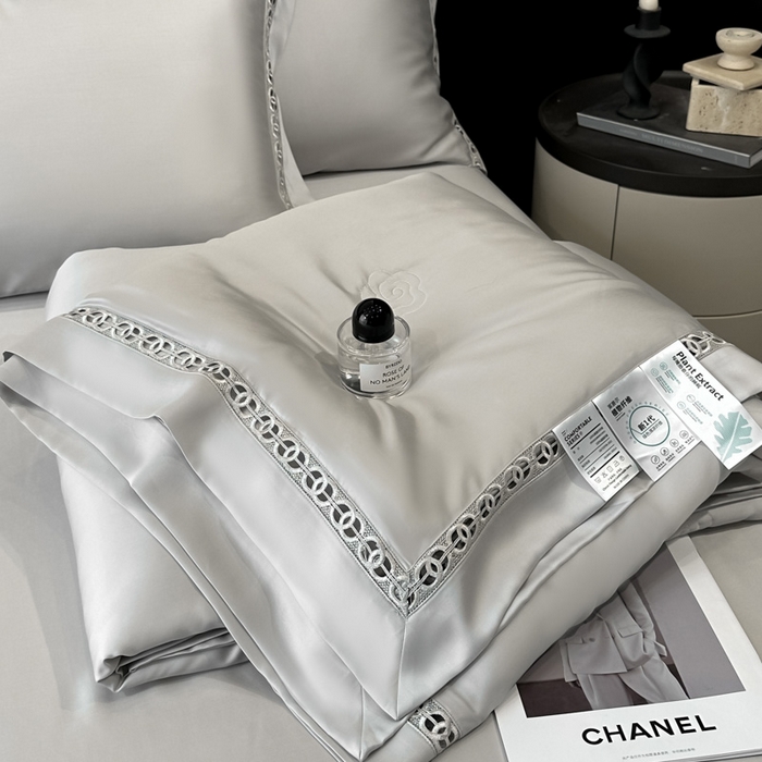 安妮家居 2025新款莱赛尔天丝CoCo小香夏被子被芯夏凉被空调被 冰川灰