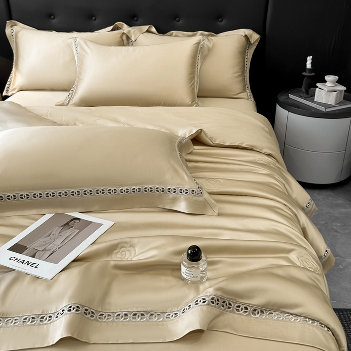 91家纺网 家纺一手货源 找家纺 安妮家居 2025新款莱赛尔天丝CoCo小香夏被子被芯夏凉被空调被 大麦色