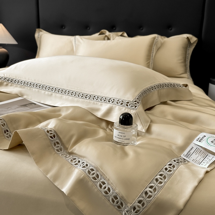 91家纺网 家纺一手货源 找家纺 安妮家居 2025新款莱赛尔天丝CoCo小香夏被子被芯夏凉被空调被 大麦色