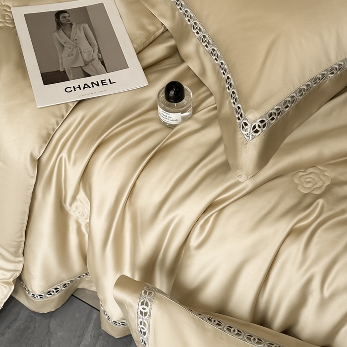 91家纺网 家纺一手货源 找家纺 安妮家居 2025新款莱赛尔天丝CoCo小香夏被子被芯夏凉被空调被 大麦色