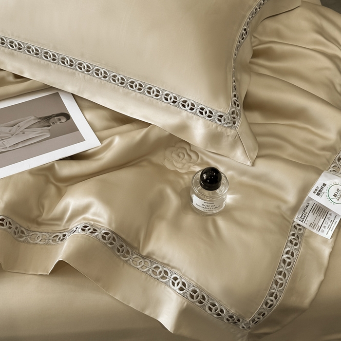 91家纺网 家纺一手货源 找家纺 安妮家居 2025新款莱赛尔天丝CoCo小香夏被子被芯夏凉被空调被 大麦色